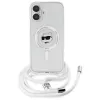Karl Lagerfeld KLHMP16SHCCHNT iPhone 16 6.1 hardcase transparant IML Choupette Head & Cord MagSafe