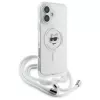 Karl Lagerfeld KLHMP16SHCCHNT iPhone 16 6.1 hardcase transparant IML Choupette Head & Cord MagSafe