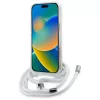 Karl Lagerfeld KLHMP16SHCCHNT iPhone 16 6.1 hardcase transparant IML Choupette Head & Cord MagSafe