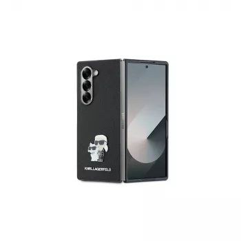 Karl Lagerfeld KLHCZFD6SAPKCNPK Saffiano Metal Pin Hard Case voor Samsung Galaxy Z Fold6 (F956) - zwart
