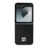 DKNY DKHCZF6PSHRPSK beschermhoes voor Samsung Galaxy Z Flip6 / Z Flip7 FE - zwart Repeat Pattern Stack Logo