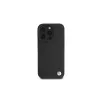 BMW BMHMP16L23RTPK iPhone 16 Pro 6,3 zwart Hardcase Sign Leather Half Textured And Circle MagSafe
