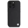 BMW Sign Leather Half Textured hardcase met Circle MagSafe voor Apple iPhone 16 Pro Max 6,9 inch zwart