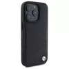 BMW BMHCP16X23RCGPK iPhone 16 Pro Max 6,9 inch zwarte hardcase Sign Leather Crossing Lines Pattern