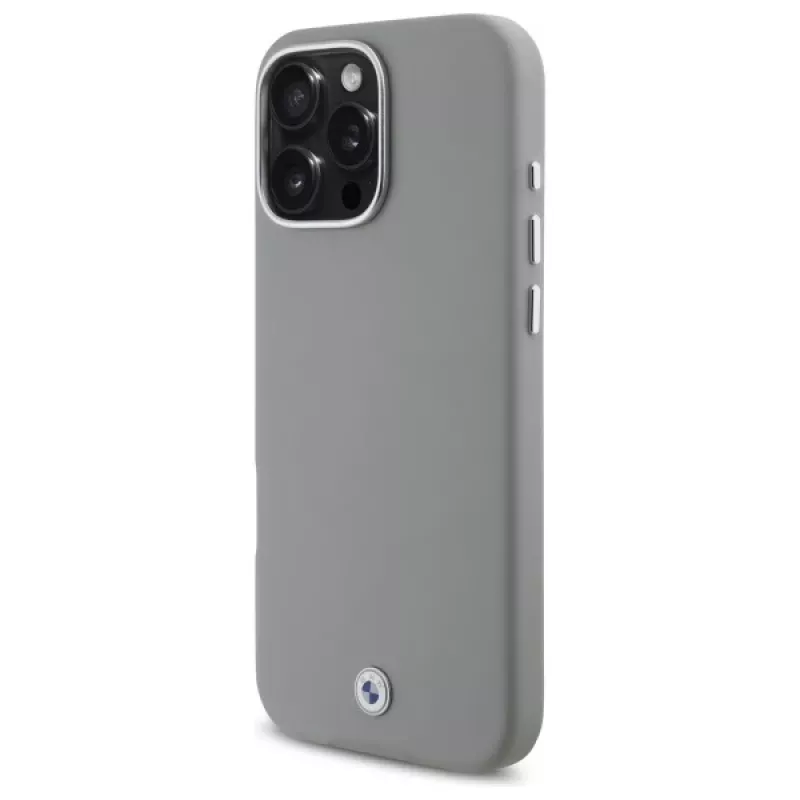 BMW M Collection Sign Full Wrapped Metal Hardcase voor Apple iPhone 16 Pro Max 6,9 inch grijs MagSafe