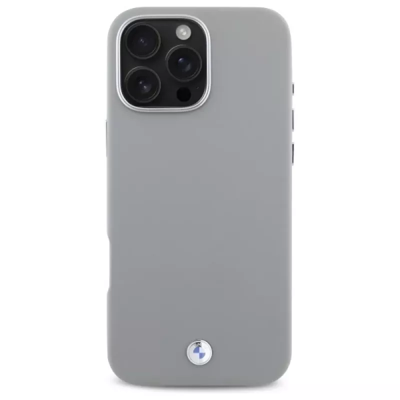 BMW M Collection Sign Full Wrapped Metal Hardcase voor Apple iPhone 16 Pro Max 6,9 inch grijs MagSafe