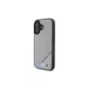 BMW M Perforated Tricolor Line MagSafe hardcase voor Apple iPhone 16 6,1 inch - grijs