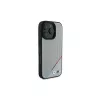 BMW M Perforated Tricolor Line Hardcase voor Apple iPhone 16 Pro 6,3 inch grijs MagSafe