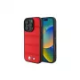 BMW M Collection Perforated and Stitched Line Hardcase voor Apple iPhone 16 Pro 6,3 inch Rood MagSafe