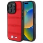 BMW M Collection M Perforated And Stitched Line Hardcase voor iPhone 16 Pro Max 6,9 inch rood MagSafe