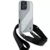 BMW BMHCP16S23PSCCG iPhone 16 6,1 inch Grijs Hardcase M Edition Carbon Stripe & Strap