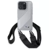 BMW M Edition Carbon Stripe & Strap Hard Case voor Apple iPhone 16 Pro 6,3 inch - grijs
