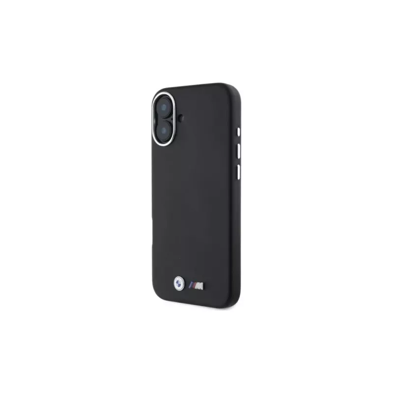 BMW M Collection Smooth Full Wrapped Metal MagSafe Hard Case voor Apple iPhone 16 - zwart