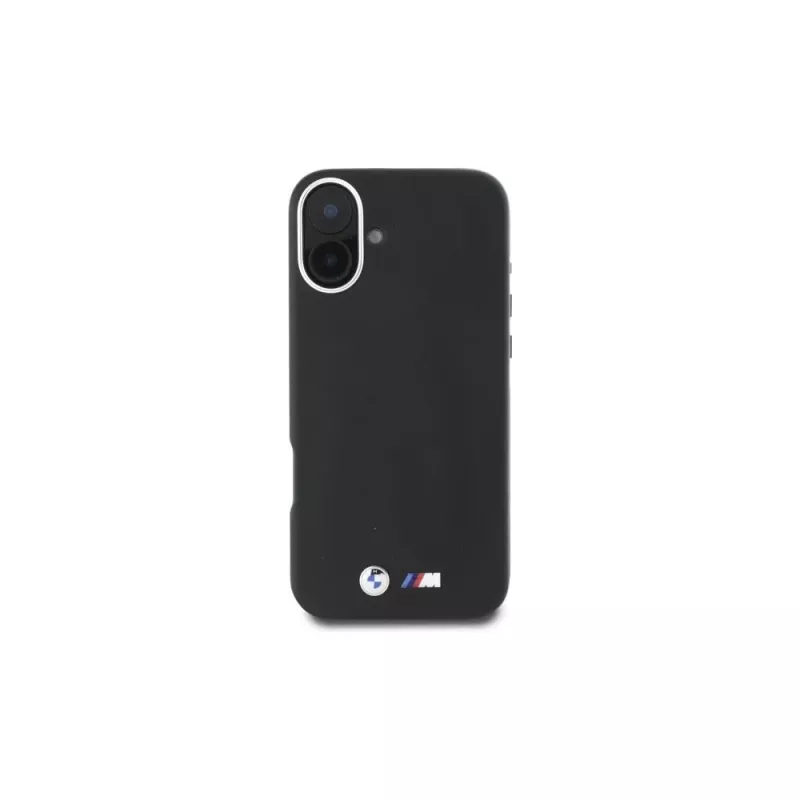 BMW M Collection Smooth Full Wrapped Metal MagSafe Hard Case voor Apple iPhone 16 - zwart