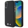 BMW M Collection Smooth Full Wrapped Metal MagSafe Hard Case voor iPhone 16 Plus 6,7 inch - Zwart