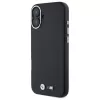 BMW M Collection Smooth Full Wrapped Metal MagSafe Hard Case voor iPhone 16 Plus 6,7 inch - Zwart