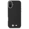 BMW M Collection Smooth Full Wrapped Metal MagSafe Hard Case voor iPhone 16 Plus 6,7 inch - Zwart