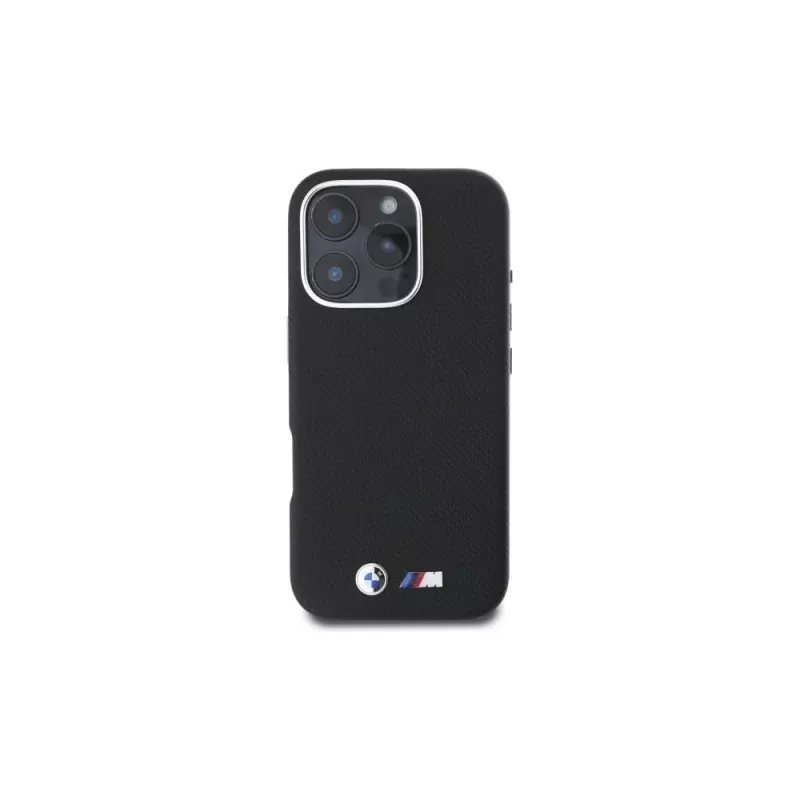 BMW M Edition Kevlar Wrapped Metal Hard Case voor Apple iPhone 16 Pro Max 6,9 inch - Zwart