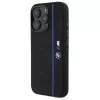 BMW BMHMP16L23SHEB iPhone 16 Pro Hard Case Silicone Hexagon Blue Line MagSafe Zwart