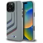 BMW Turning Lines siliconen Hard Case voor Apple iPhone 16 Pro Max 6,9 inch grijs MagSafe