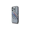 BMW Motorsport Hard Case voor iPhone 16 Pro 6,3 inch Grijs IML Random Stripes