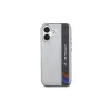 BMW BMHCP16S23HTFEG iPhone 16 6,1 inch grijs hardcase Motorsport IML Vertical Stripe