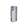 BMW BMHCP16S23HTFEG iPhone 16 6,1 inch grijs hardcase Motorsport IML Vertical Stripe