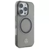Mercedes-Benz iPhone 16 Pro Max 6,9 inch hardcase zilveren ring MagSafe zwart