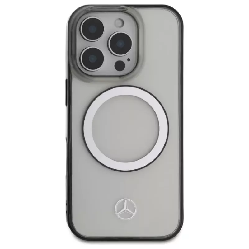 Mercedes-Benz iPhone 16 Pro Max 6,9 inch transparante hardcase met gedrukt logo en MagSafe