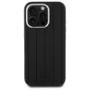 MERCEDES-BENZ iPhone 16 Pro 6.3 zwart siliconen hardcase met verticale tonal strepen MagSafe