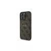 Guess 4G Ring Classic Logo MagSafe case voor iPhone 16 Pro (bruin)