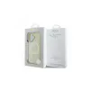 Guess Saffiano Peony Classic Logo MagSafe case voor iPhone 16 (goud)