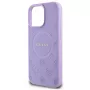 Guess GUHMP16XPSAPSMEU iPhone 16 Pro Max 6,9 inch paars hardcase Saffiano Peony Classic Logo MagSafe