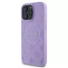 Guess GUHMP16XPSAPSMEU iPhone 16 Pro Max 6,9 inch paars hardcase Saffiano Peony Classic Logo MagSafe