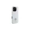 Guess GUHCP16LM4DGPH iPhone 16 Pro 6,3 inch witte siliconen hoes met strass logo 4G