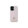 Guess GUHCP16SM4DGPP hardcase siliconen logo strass 4G voor Apple iPhone 16 6,1 inch roze