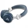 Guess Grained Classic Round Shape draadloze Bluetooth over-ear hoofdtelefoon met ENC (blauw)