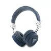 Guess Grained Classic Round Shape draadloze Bluetooth over-ear hoofdtelefoon met ENC (blauw)