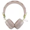 Guess Peony Script Round Shape draadloze over-ear hoofdtelefoon met ENC, bruin