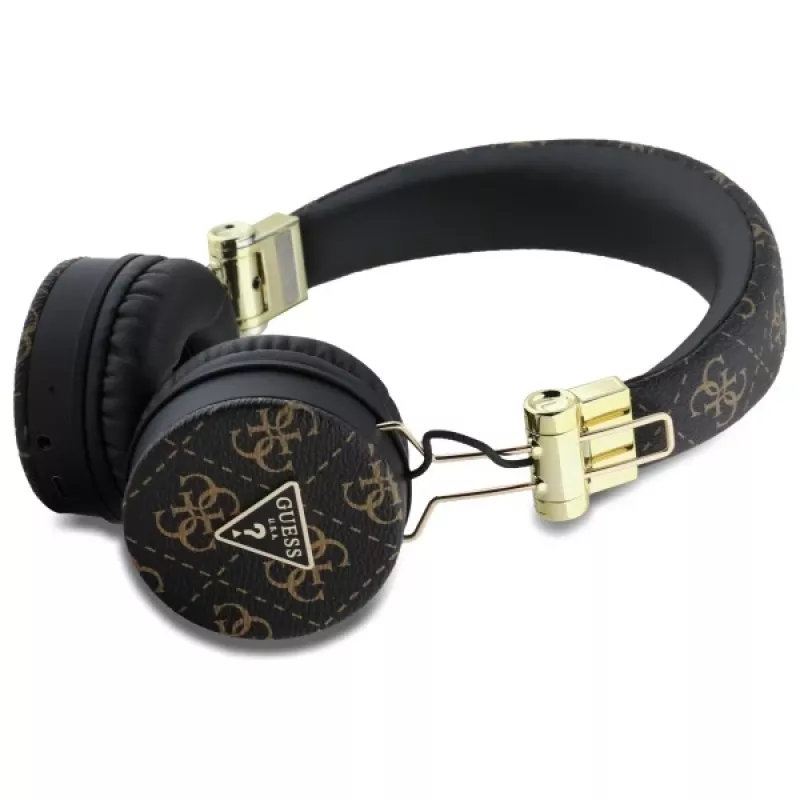 Guess 4G Triangle Round Shape draadloze hoofdtelefoon, Bluetooth, ENC, zwart