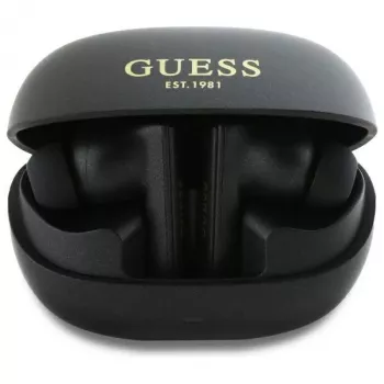 Guess Capsule Printed Logo - Bluetooth TWS ANC & ENC oordopjes met oplaadcase (zwart)