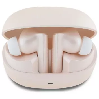 Guess Capsule Printed Logo - Bluetooth TWS ANC & ENC-oordopjes + oplaadcase (roze)
