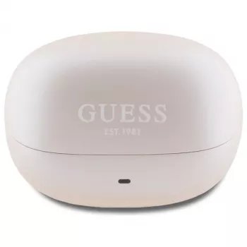 Guess Capsule Printed Logo - Bluetooth TWS ANC & ENC-oordopjes + oplaadcase (roze)