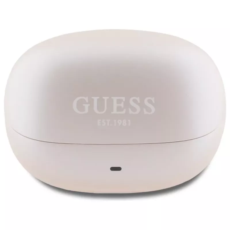 Guess Capsule Printed Logo - Bluetooth TWS ANC & ENC-oordopjes + oplaadcase (roze)