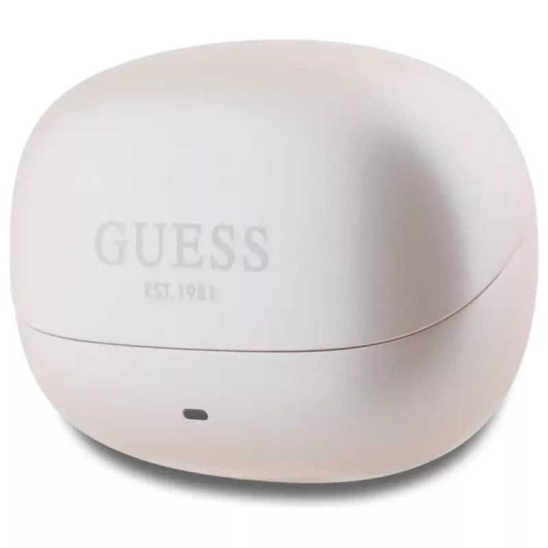 Guess Capsule Printed Logo - Bluetooth TWS ANC & ENC-oordopjes + oplaadcase (roze)