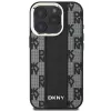 DKNY DKHMP16LPCPVSLK hard case voor Apple iPhone 16 Pro, 6,3 inch, zwart, ruitpatroon, MagSafe