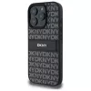 DKNY DKHCP16XPRTHSLK hard case voor iPhone 16 Pro Max 6,9 inch zwart met tonale streep-textuurpatroon