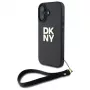 DKNY DKHCP16SPBSWSK hard case voor Apple iPhone 16 6,1 inch zwart met handlus