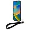 DKNY DKHCP16SPBSWSK hard case voor Apple iPhone 16 6,1 inch zwart met handlus