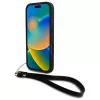 DKNY DKHCP16LPBSWSK iPhone 16 Pro 6,3 inch zwarte hard case met handlus en stock-logo